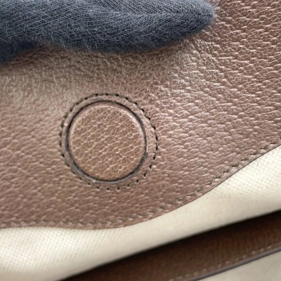 GUCCI Ophidia Jumbo GG Tote Bag Size Medium Canvas/Leather Beige/Brown 631685 - Picture 3 of 13